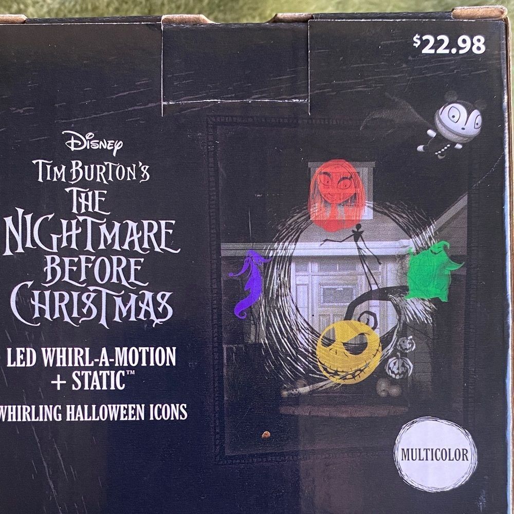 Disney Nightmare Before Christmas LED Whirl-A-Motion with Red, Green, Purple - Picture 3 of 3